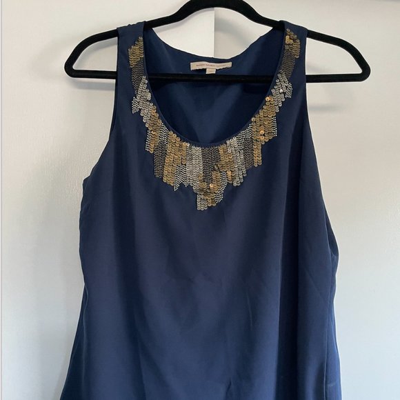 Banana Republic Heritage Navy Sequin Tank - Picture 1 of 1